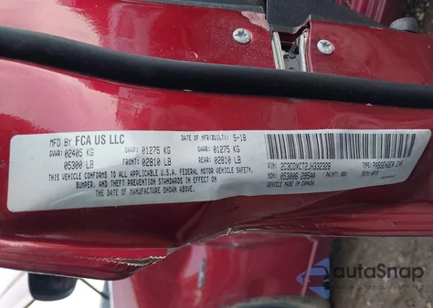 2018 Dodge Charger R/T Rwd из США, поврежденный, VIN 2C3CDXCT2JH332328